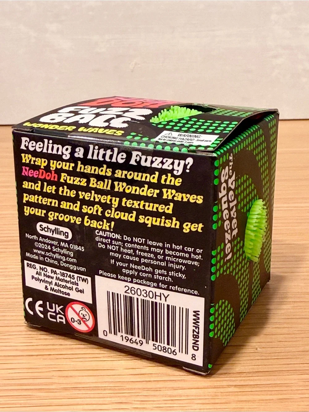 Green Needoh Fuzz Ball Wonder Waves